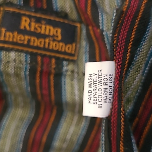 Rising International Green Bohemian Bag Peace Embroidered Crossbody Slingbag - Picture 10 of 14